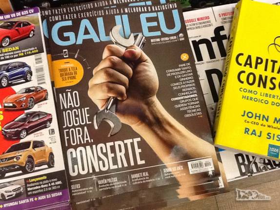 Revistas em português! Já estamos no Brasil, escala em Brasília, rumo a Fortaleza